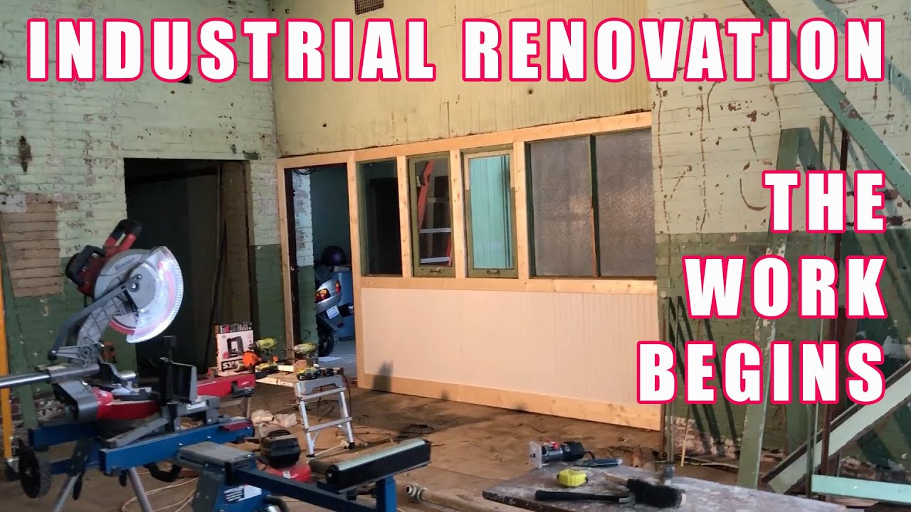 Industrial Renovation, rebuilding the entry way