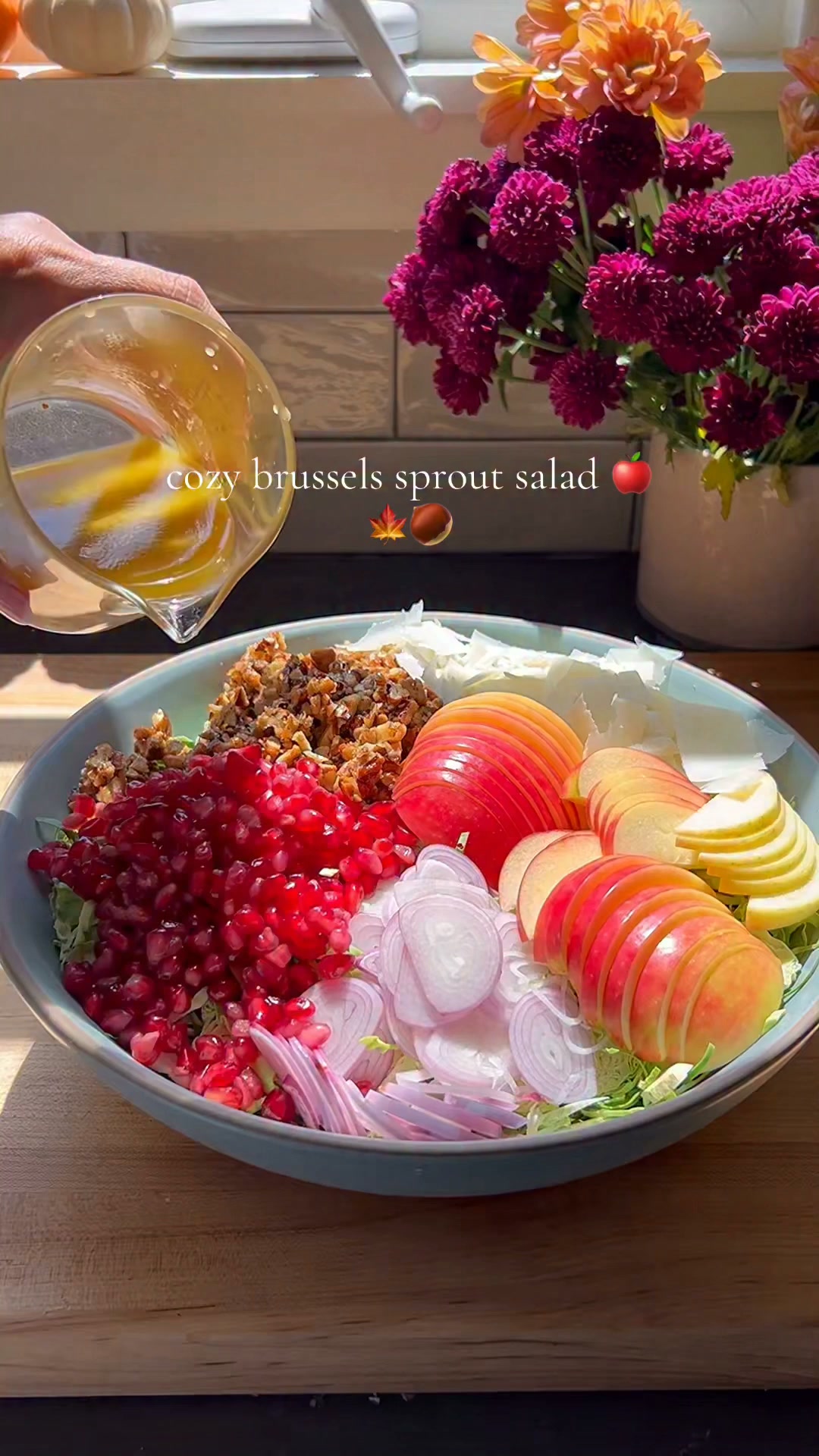 Cozy Brussels sprout salad