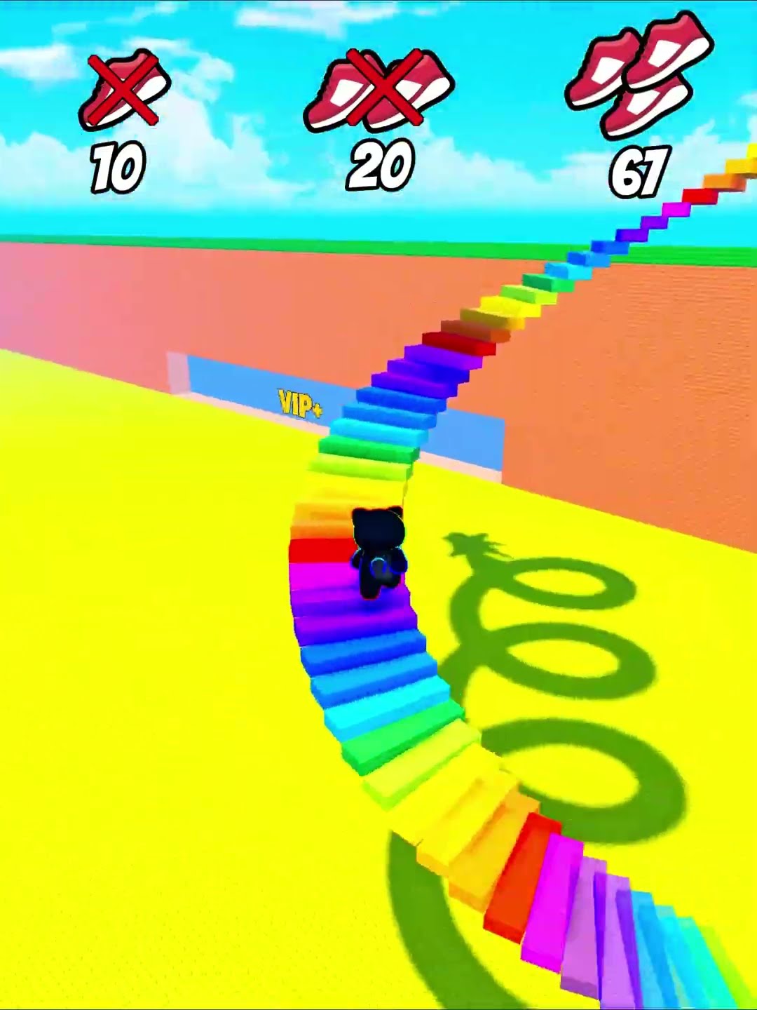Speed stairs vs tsunami 😮