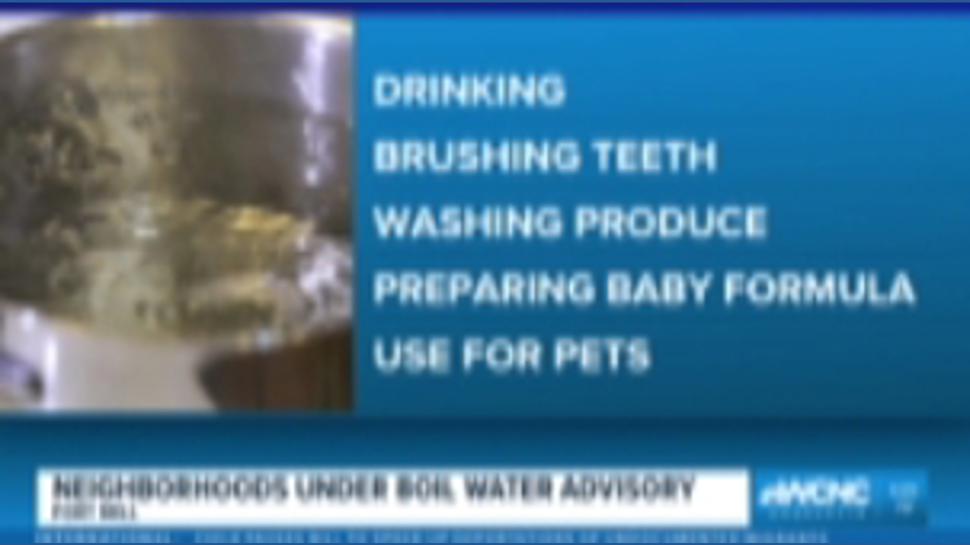 Boil water advisory