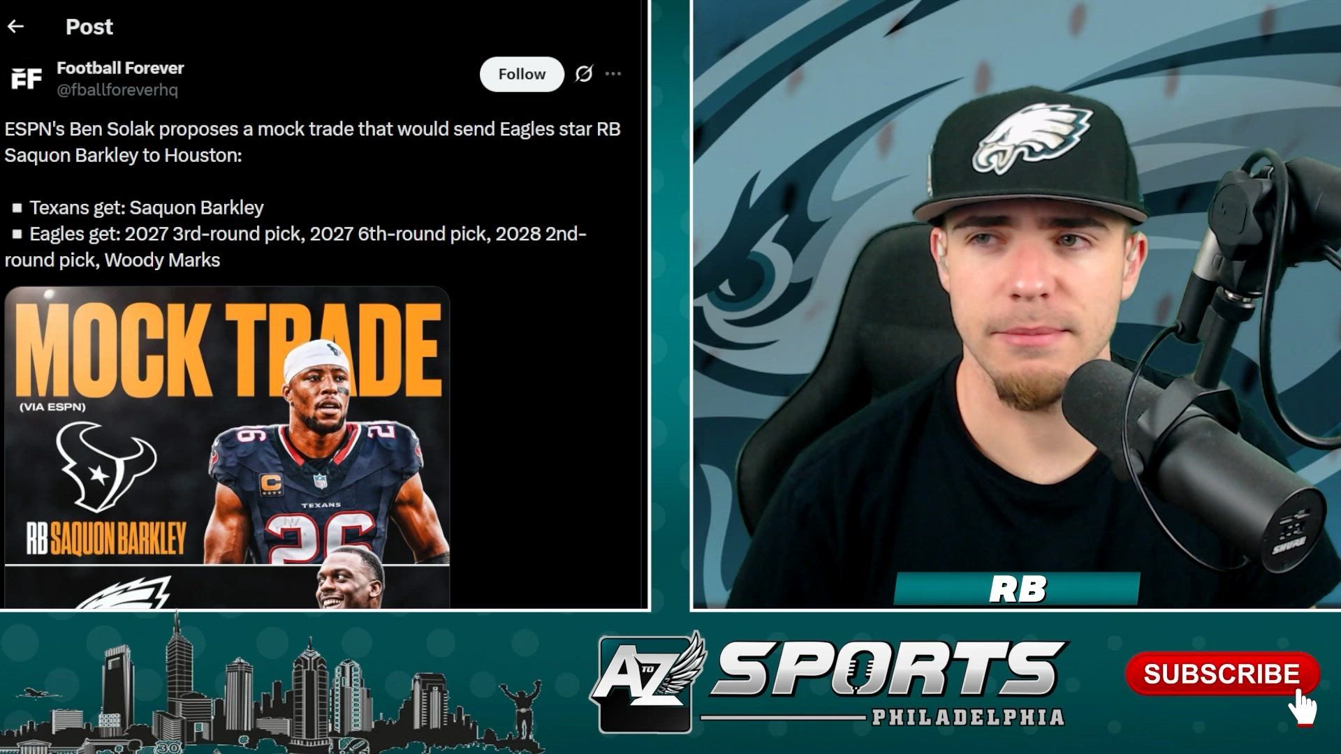 Should the Philadelphia Eagles trade Saquon Barkley?