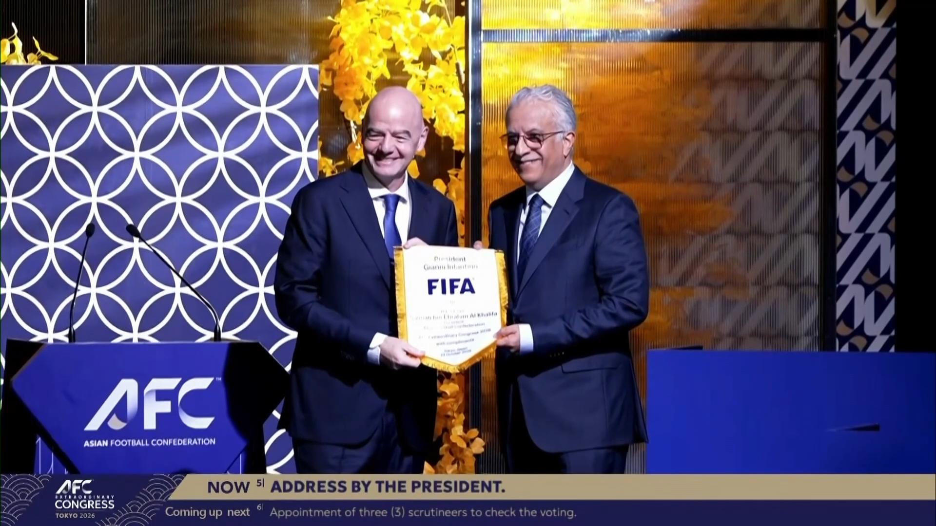 We affirm our full commitment - Gianni Infantino secures Asia support ...