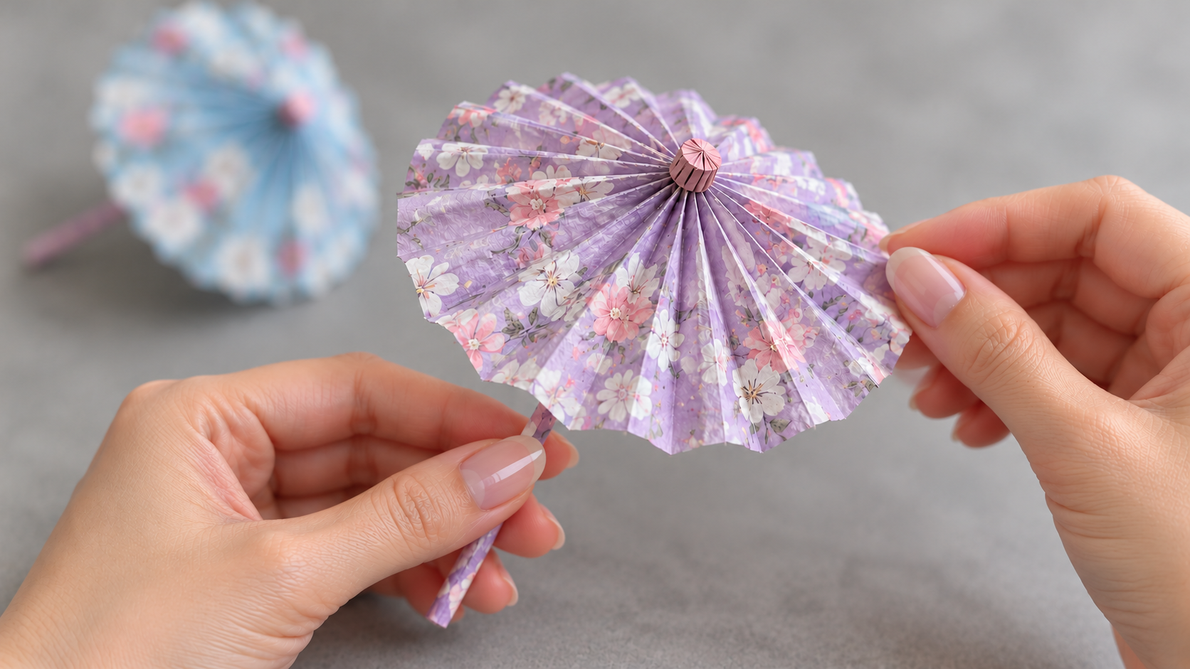 How to make mini umbrellas using paper
