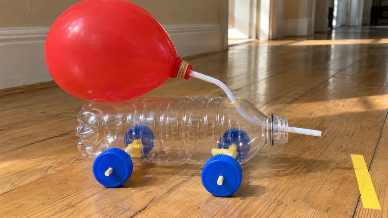 How to make a balloon powered car from a plastic bottle