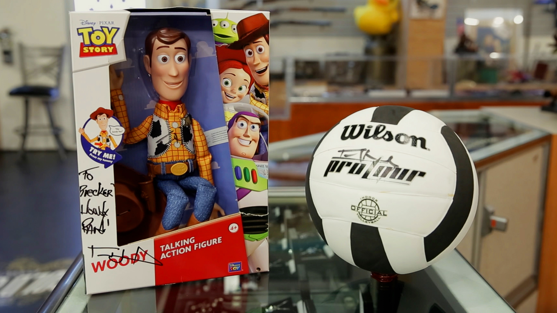 Crazy rare Toy Story Woody signed by Tom Hanks | Pawn Stars