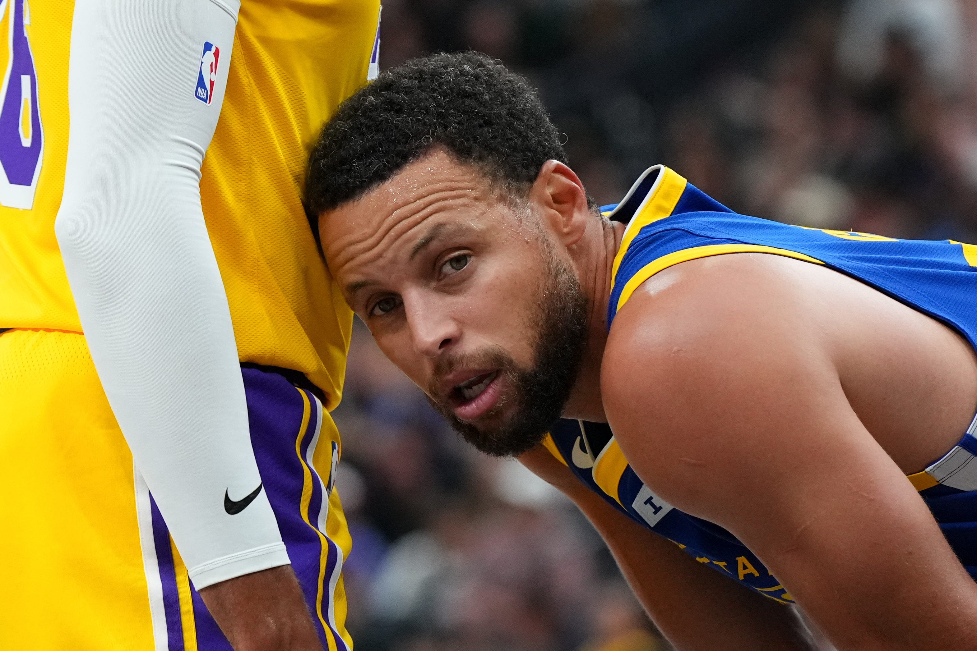 Luka Doncic on Lakers' defensive adjustments on Stephen Curry