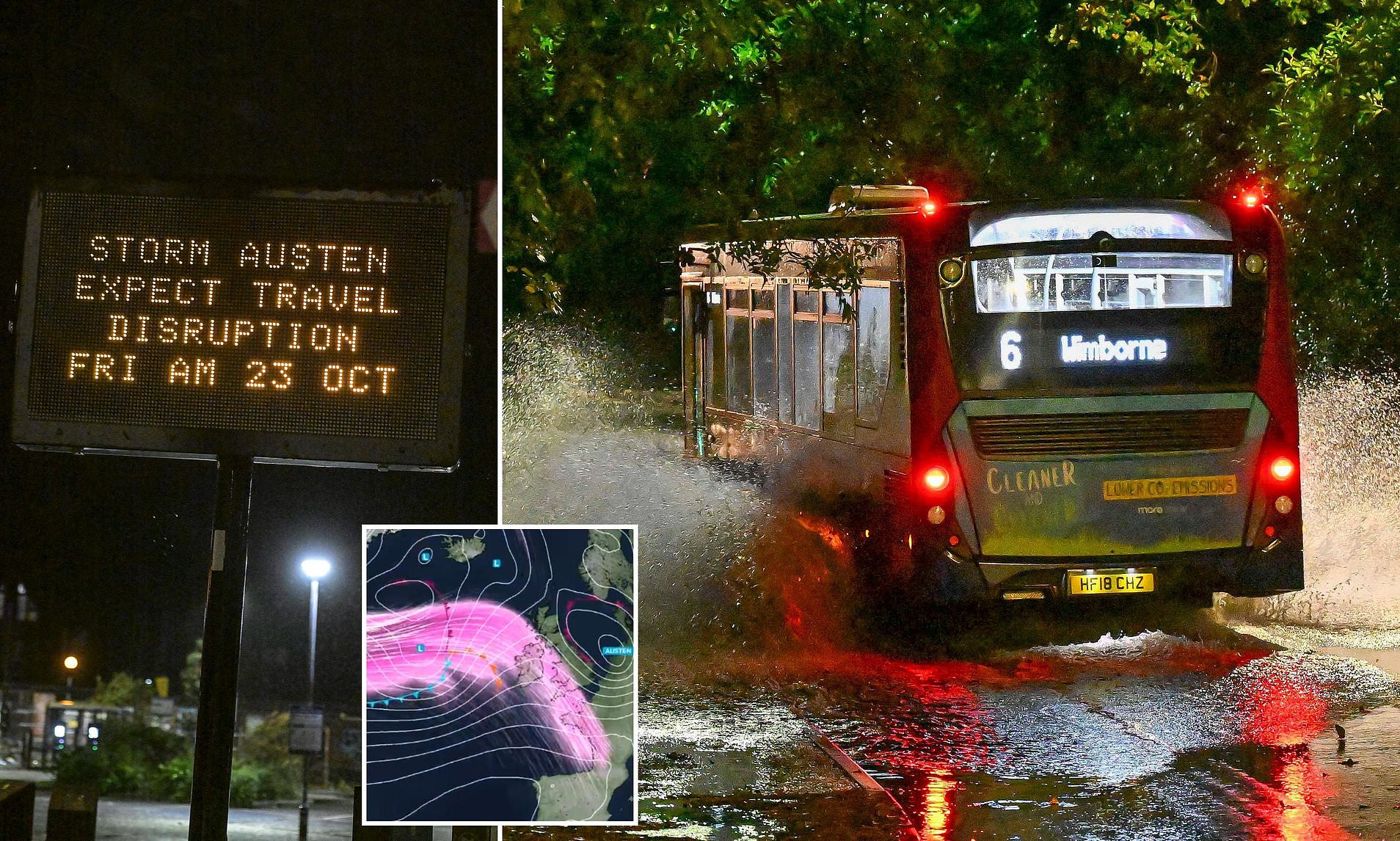 Storm Austen hits Britain as Met Office issues amber alert for damaging ...