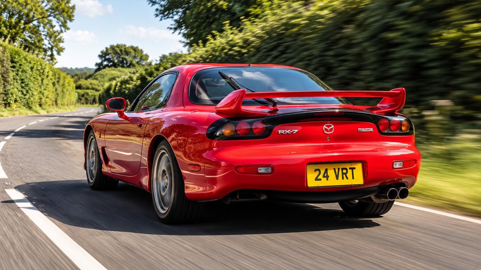 The legendary Mazda RX-7 faces a modern driving test