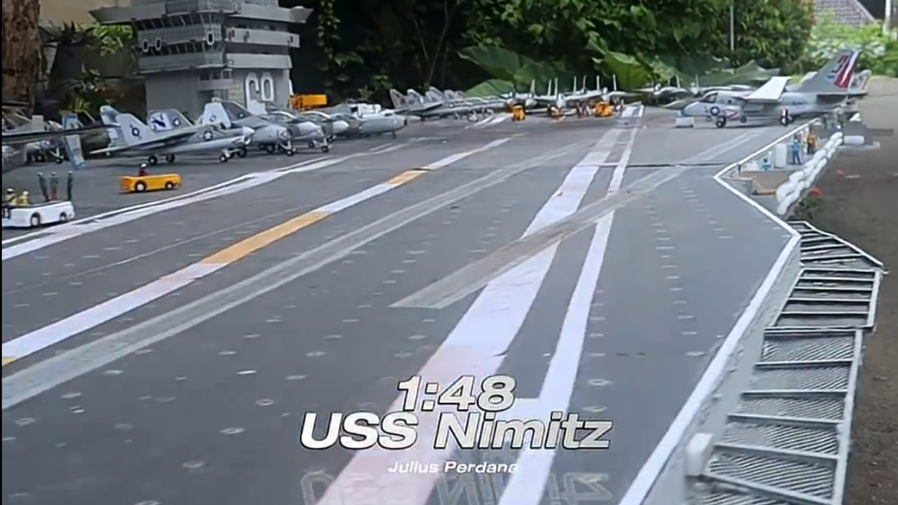 RC USS Nimitz prepared for its first voyage