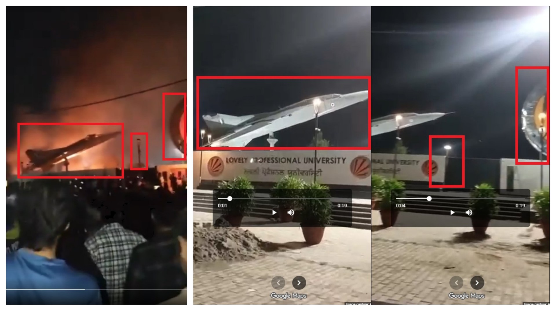 Video of Punjab university protest falsely shared as air force base attack