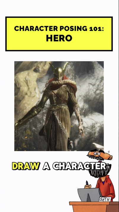 The posing trick that makes any character look like a hero