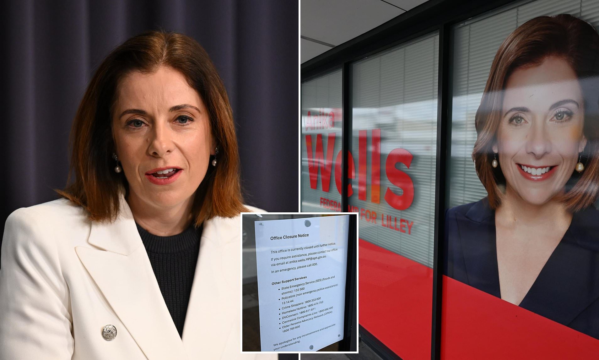 Police rush to Anika Wells' office after security incident days after ...