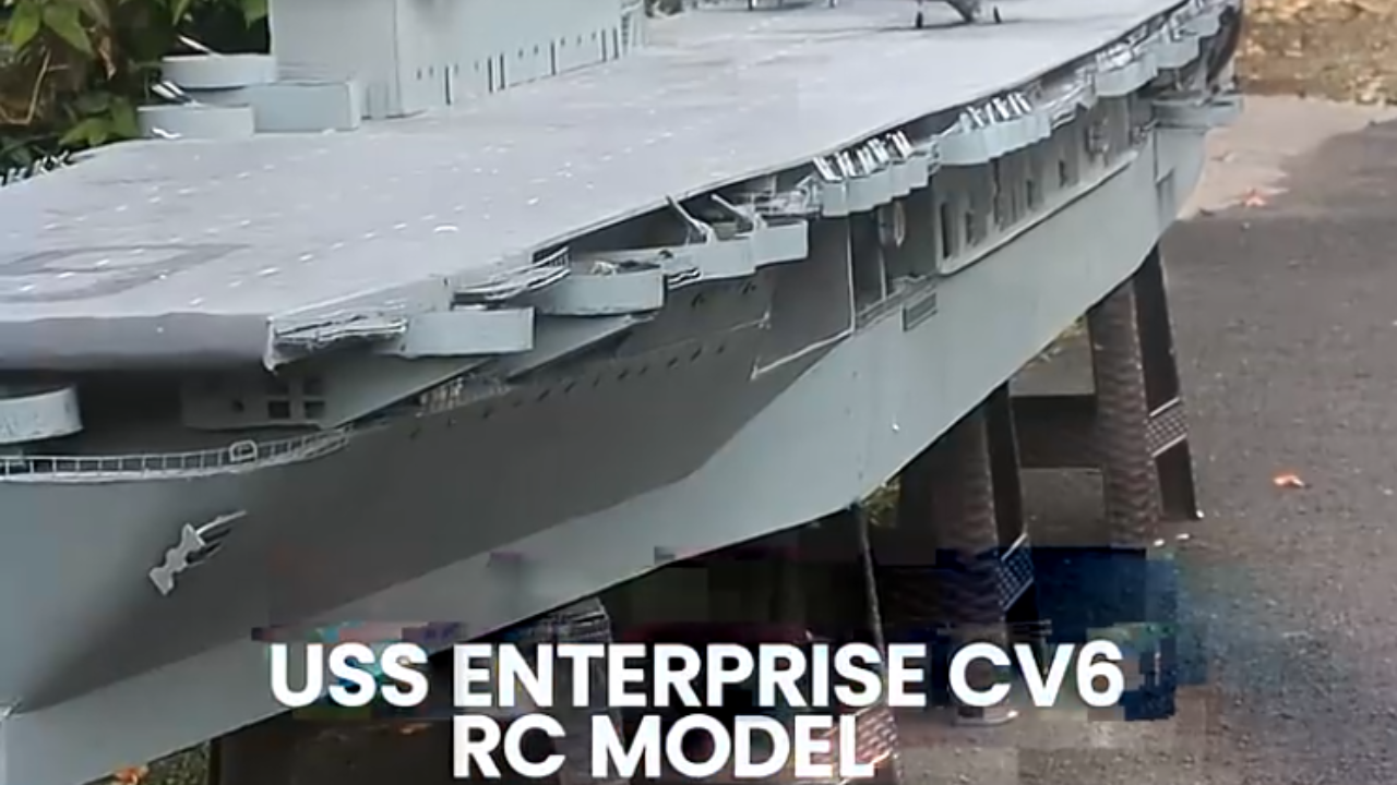 RC USS Enterprise flight deck operations
