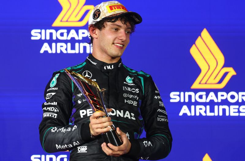 Maiden Formula One title in sight for phenom Kimi Antonelli