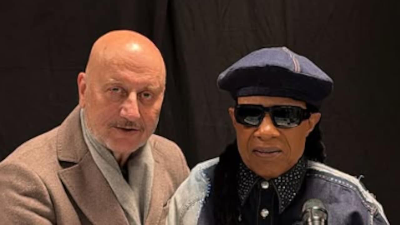 Met a deeply kind man: Inside Anupam Kher's evening with Stevie Wonder