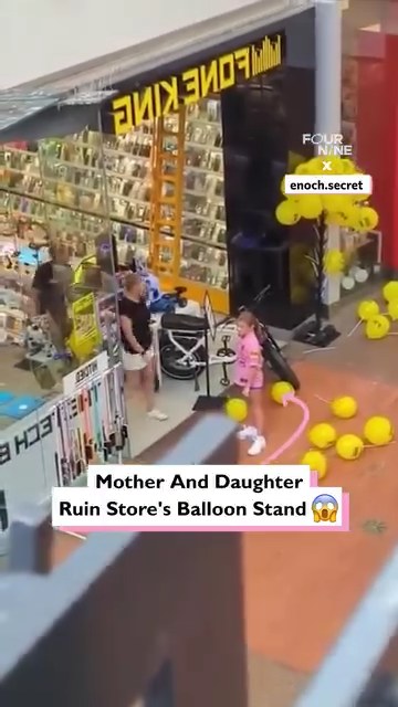 She argued with the shop worker then did this