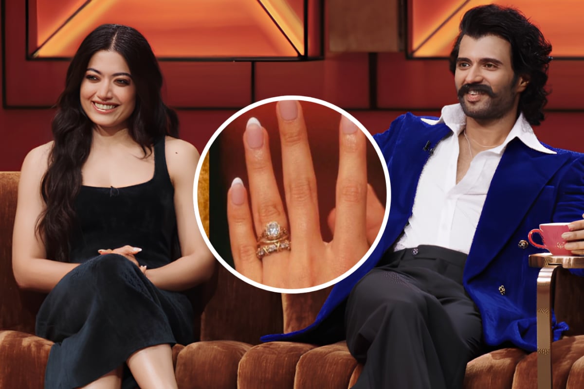 Rashmika Mandanna’s engagement ring stack from Vijay includes a rare ...