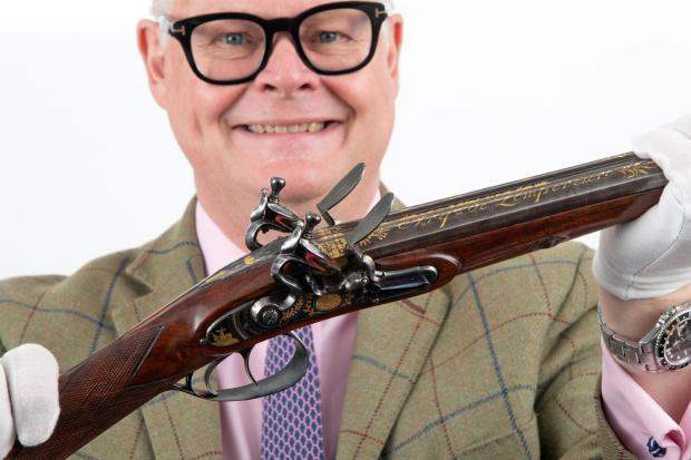 Gold-inlaid gun presented to Napoleon set to go under the hammer for £ ...