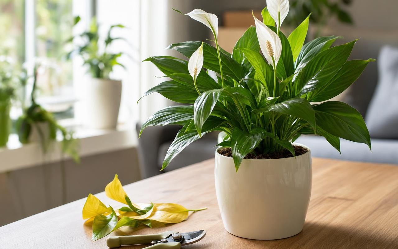 Peace lily : ce geste de 5 minutes que vous oubliez toujours évite les ...