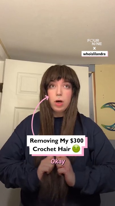 Removing my $300 crochet hair