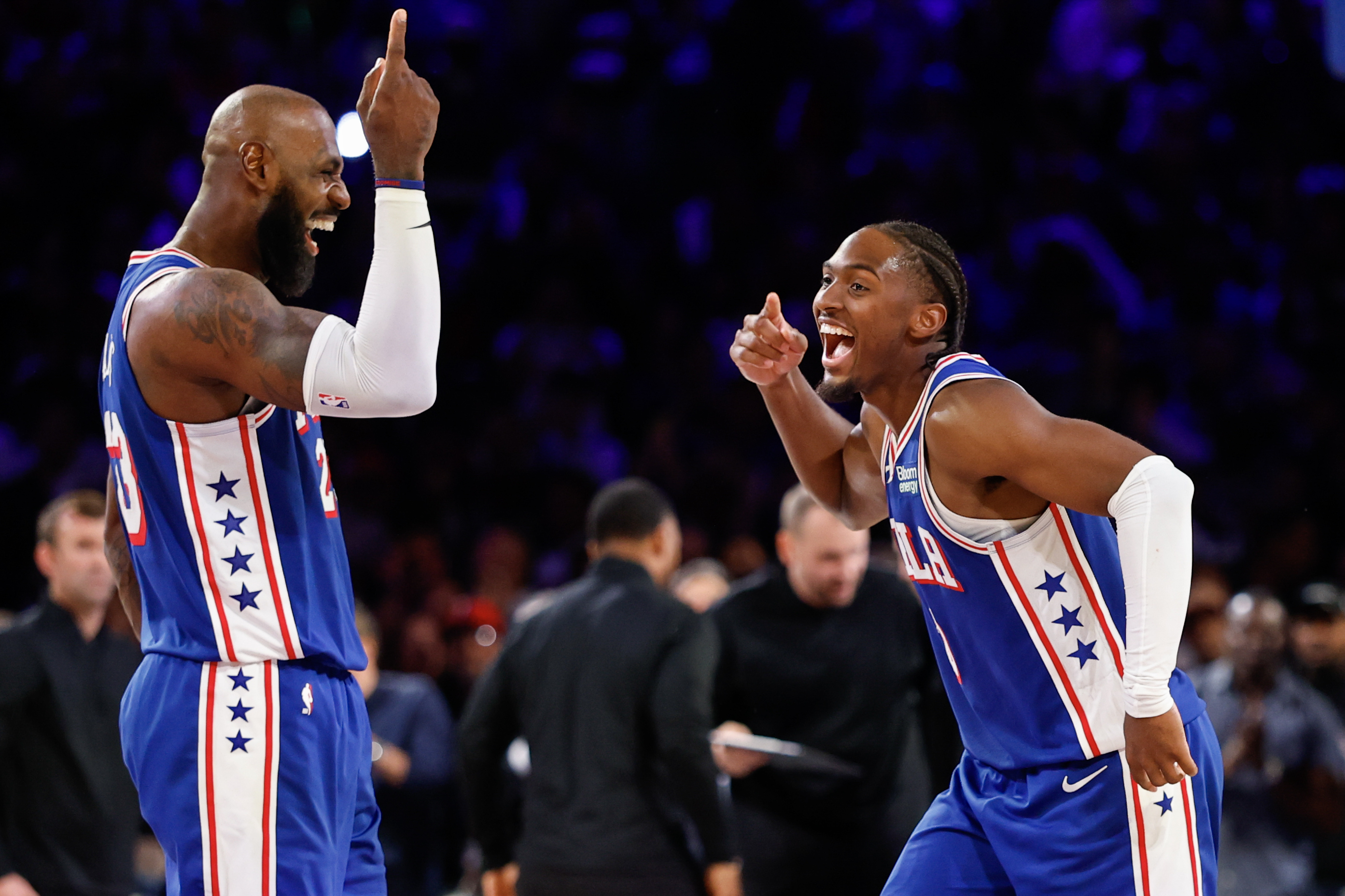 For the fans at the 76ers’ stunning win in the home opener, LeBron ...