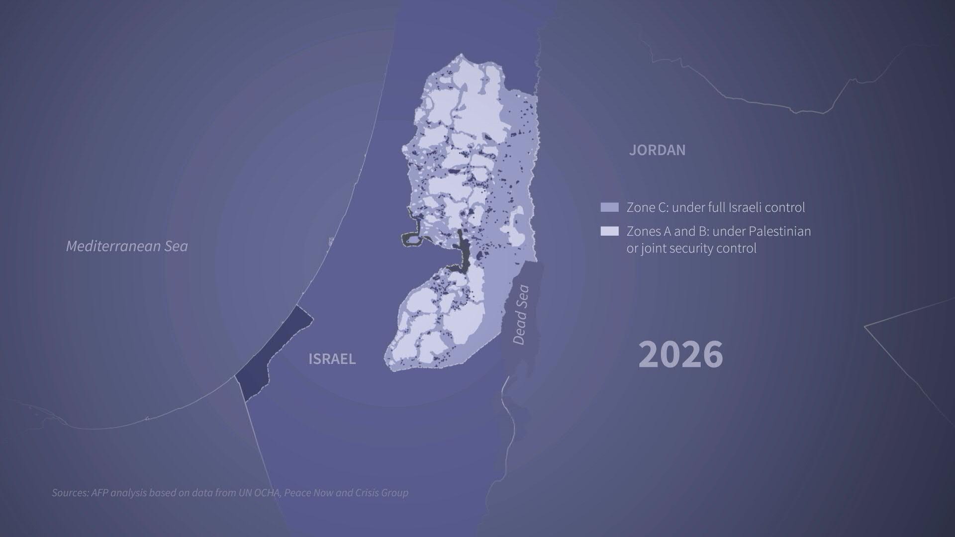 Animated map: Israeli settlements in the occupied West Bank