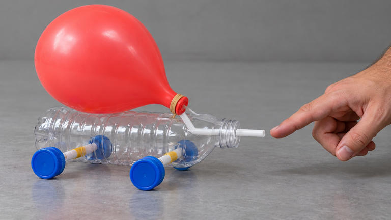 How to make a balloon powered car from a plastic bottle