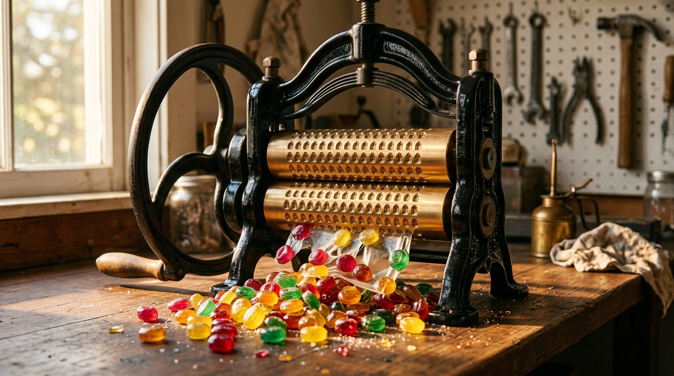 Candy machine restoration: 15 steps that brought an 1871 drop roller ...