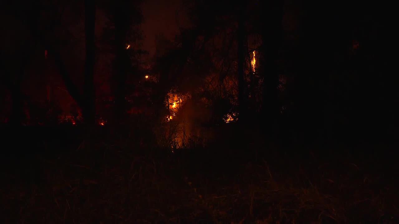Vacant building catches fire in Jackson
