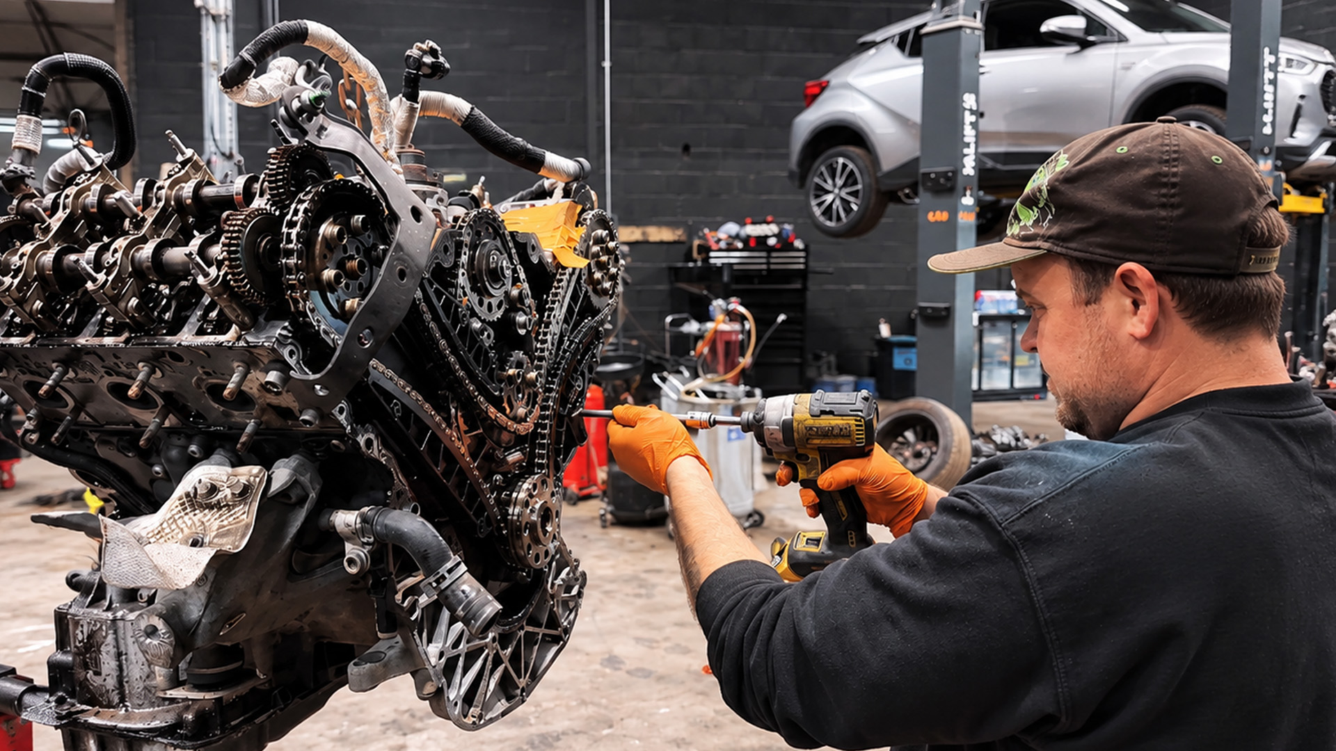 Repairing an Audi V6 diesel timing chain gets complicated