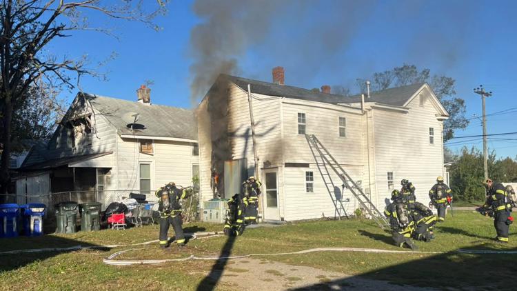 Four adults displaced by Suffolk house fire