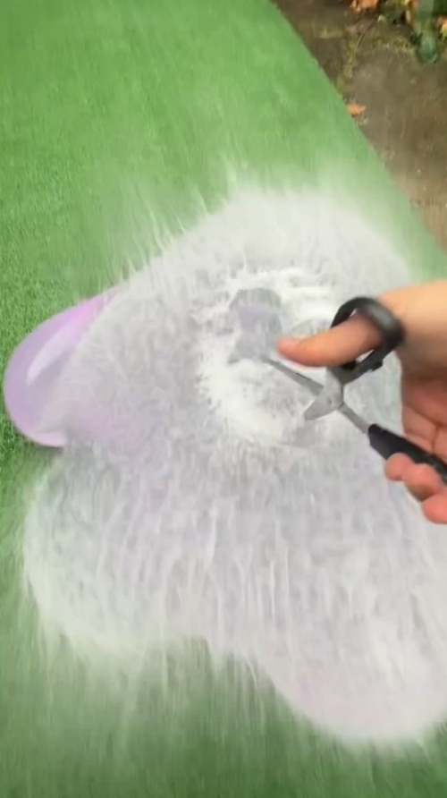 Splat Man bursts in a wild water explosion