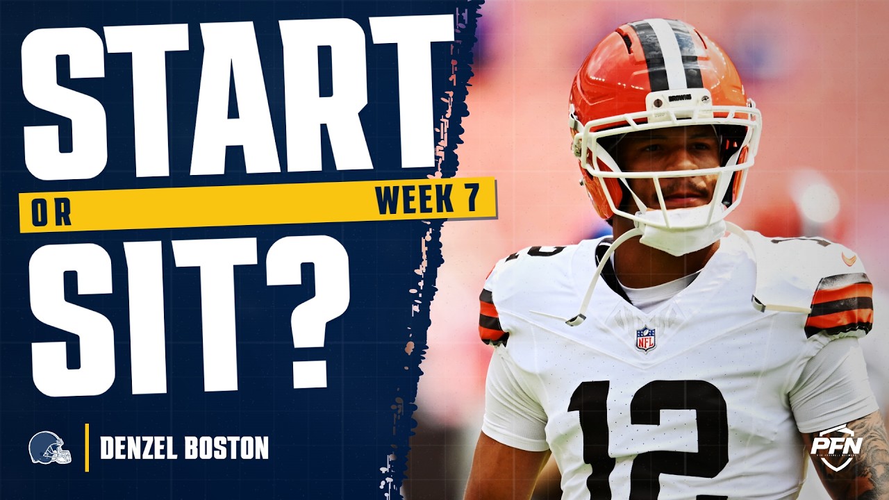 Week 7 Denzel Boston fantasy football start or sit 2026