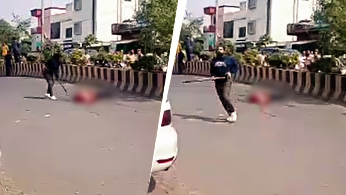 Caught on CCTV: Man chased, run over, beaten to death with rod in broad ...