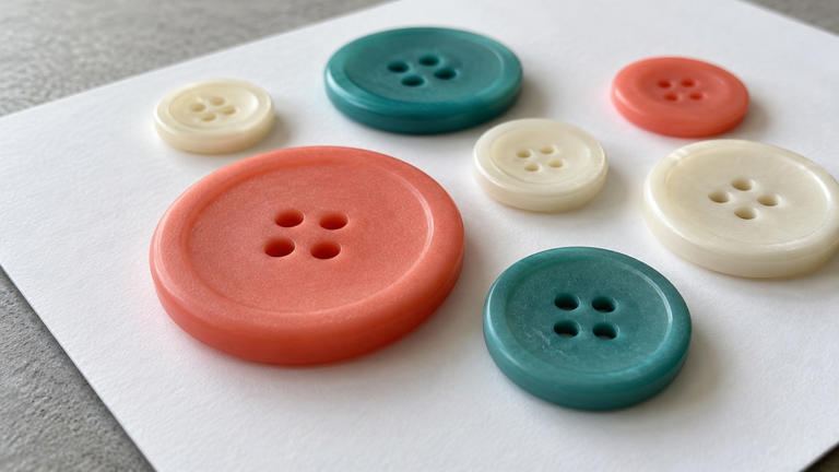 How to Turn Colorful Buttons Into a Art Piece