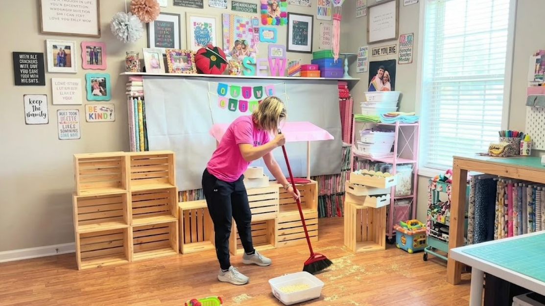Easy DIY Felt Awning For A Kids Farm Stand