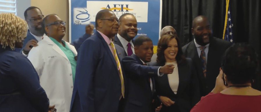 Kamala Harris visits MS with Senate candidate Scott Colom