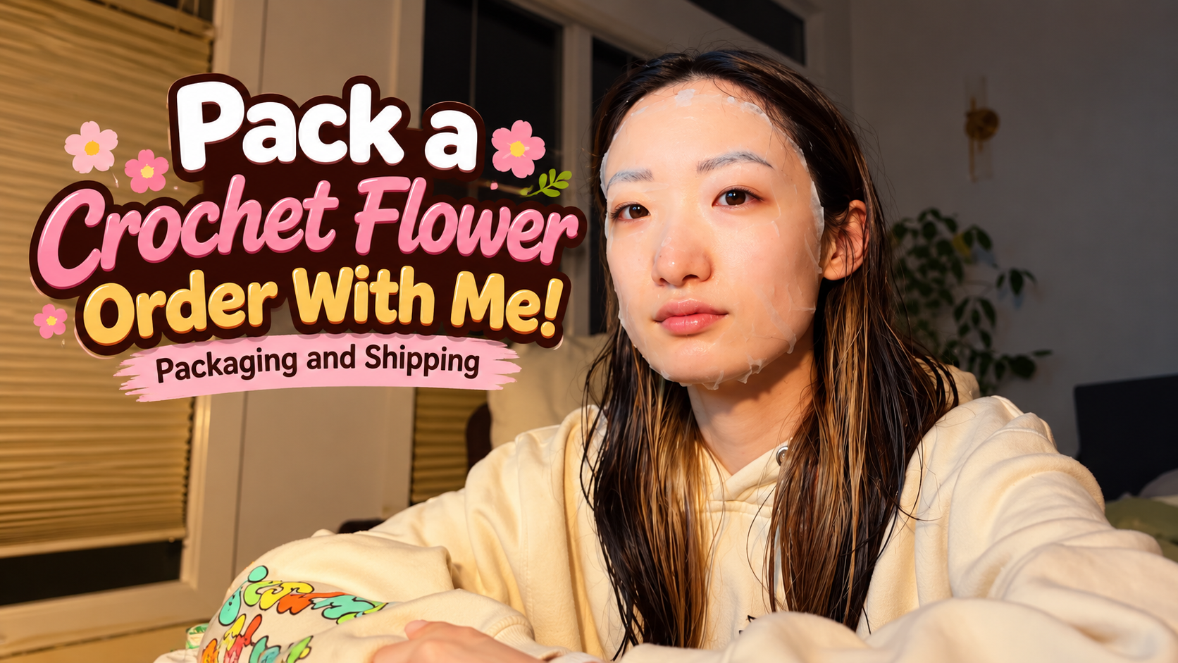 Pack a crochet flower order with me! Packaging and shipping