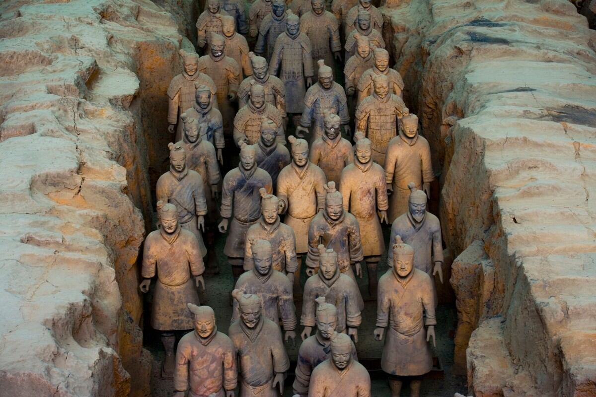Terracotta warriors crafted by women, children