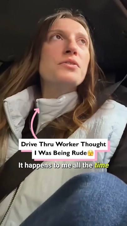Drive thru worker thought I was being rude