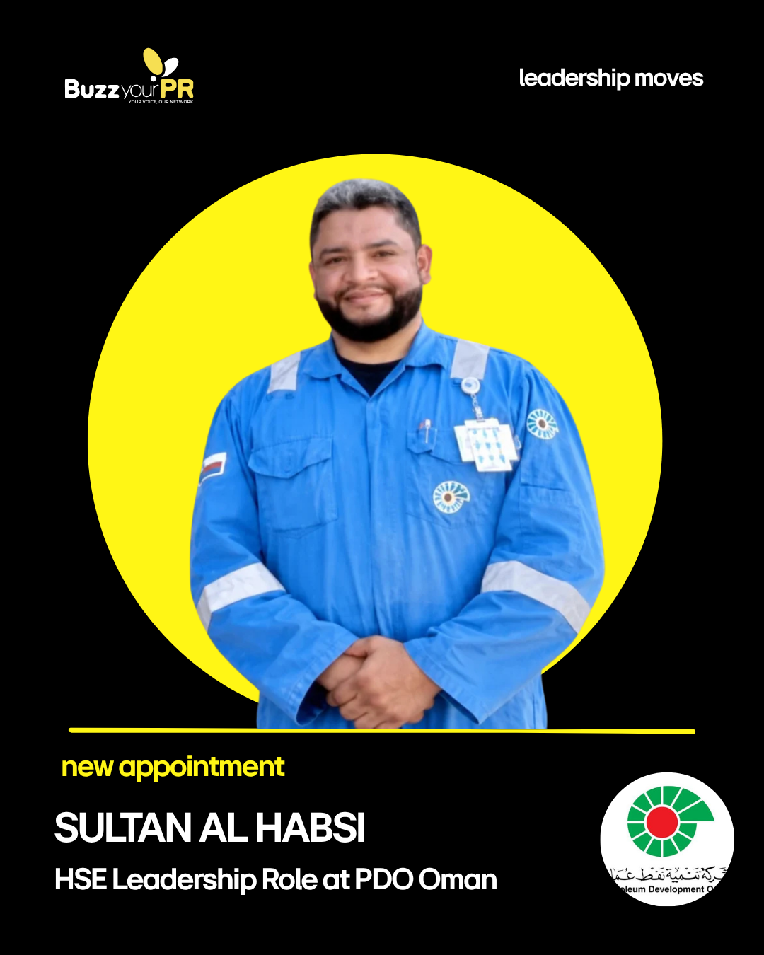Sultan Al Habsi takes HSE leadership role at PDO Oman