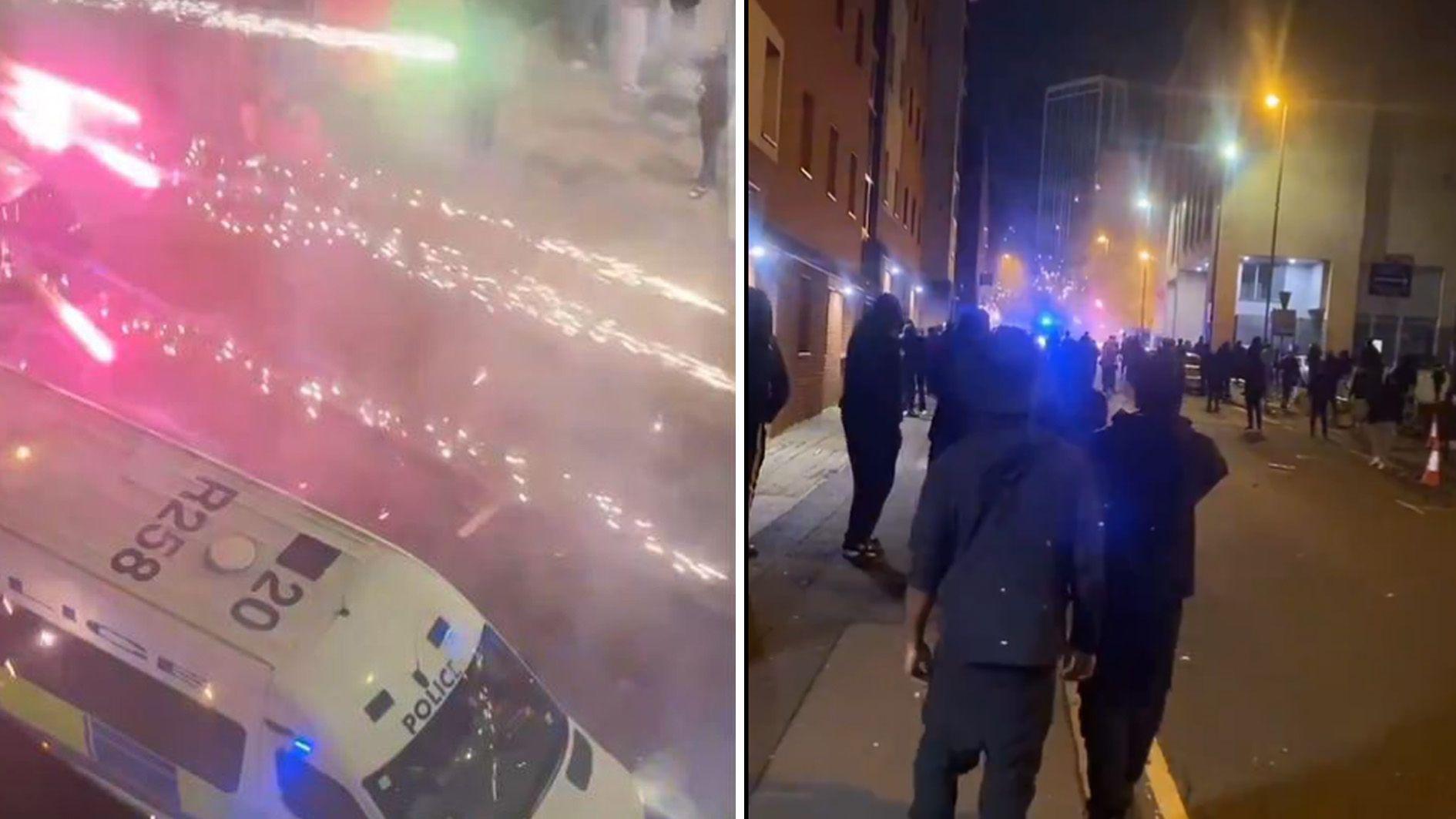 Police issue warning after fireworks disorder