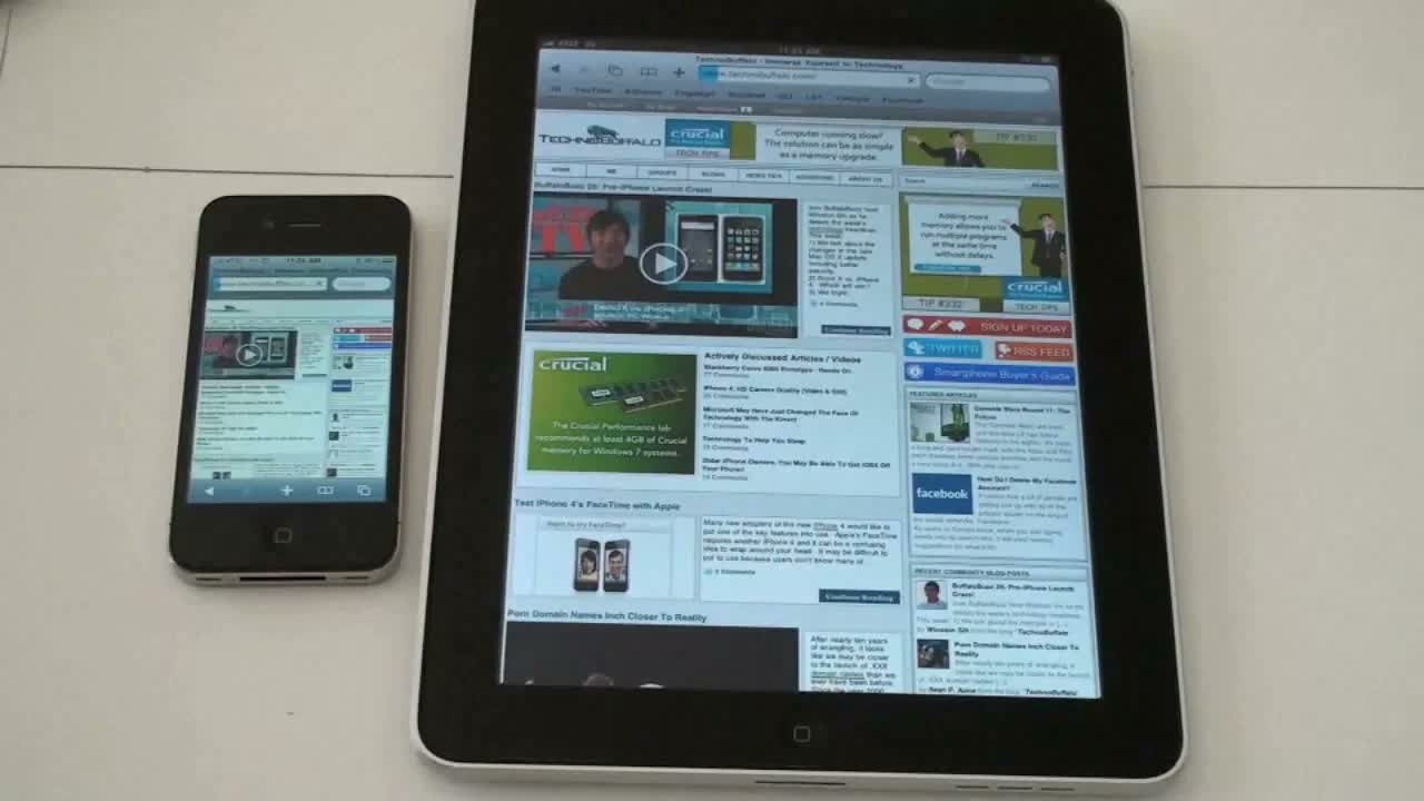 Throwback to iPhone 4 vs. iPad 3G speed tests