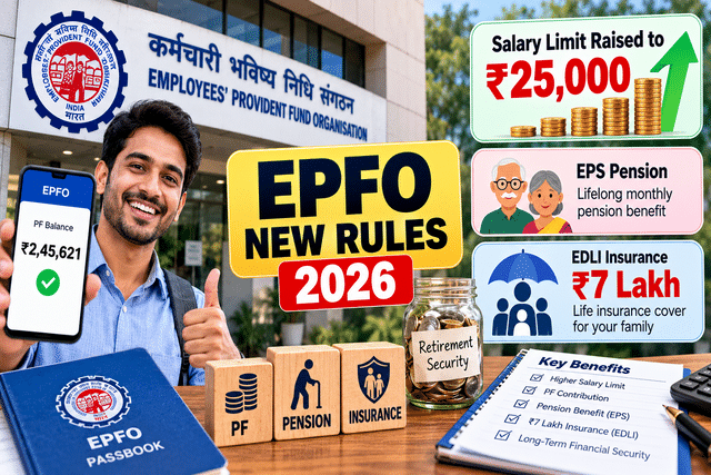 EPFO new rules 2026: Salary limit raised to ₹25,000? Check PF, pension ...
