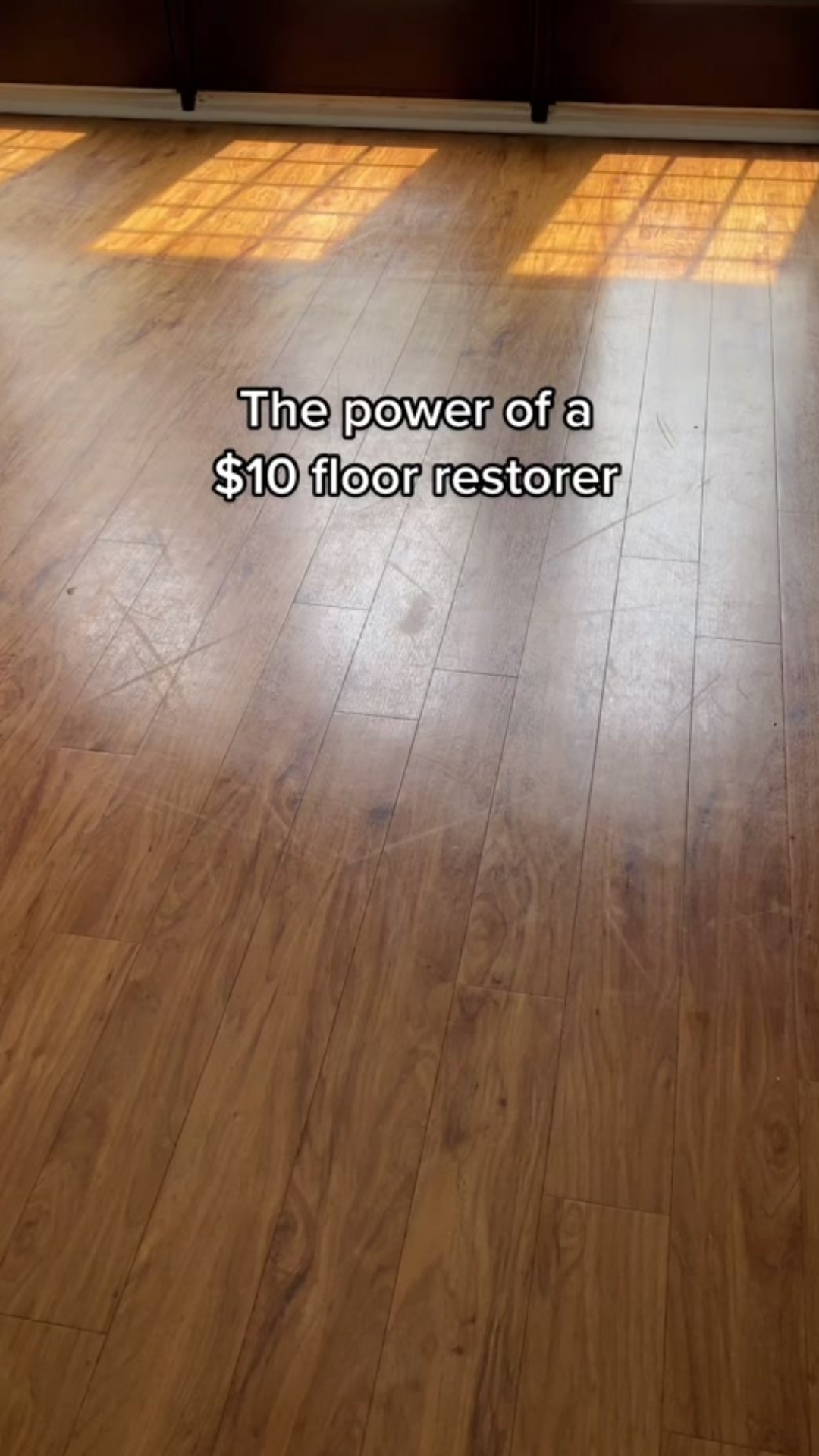 The secret to making dull laminate floors look refreshed