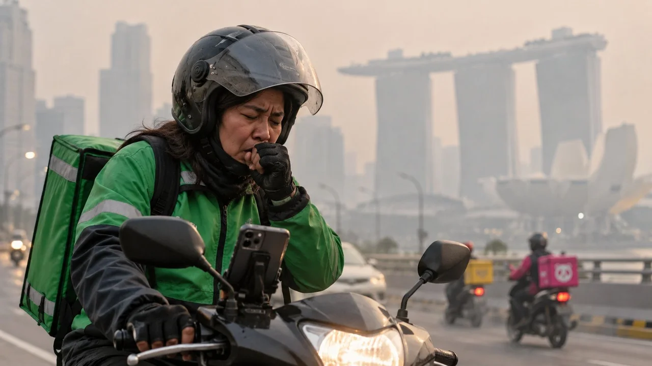 We still have to work no matter what — food delivery rider, 52 ...