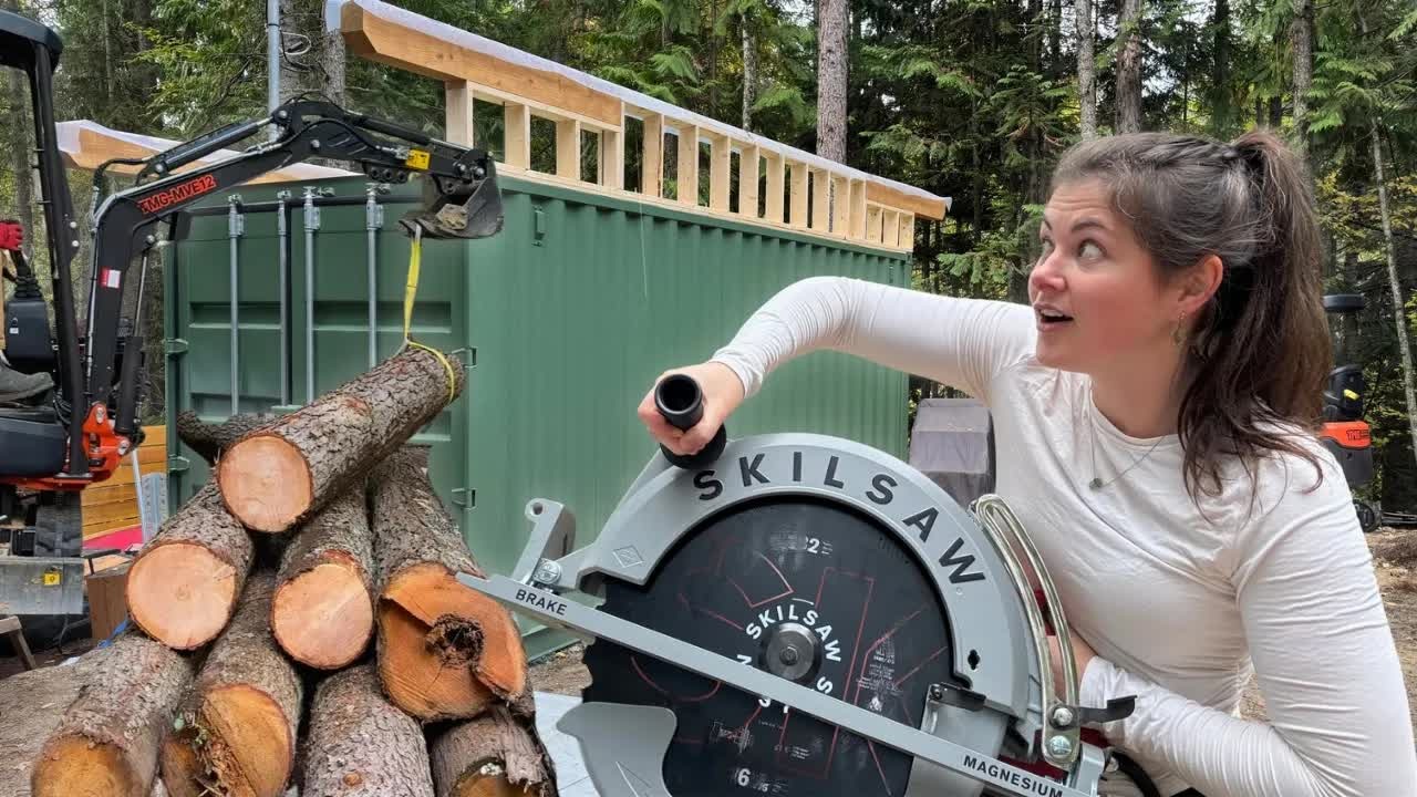 Building a workshop in the Canadian mountains means using what you have