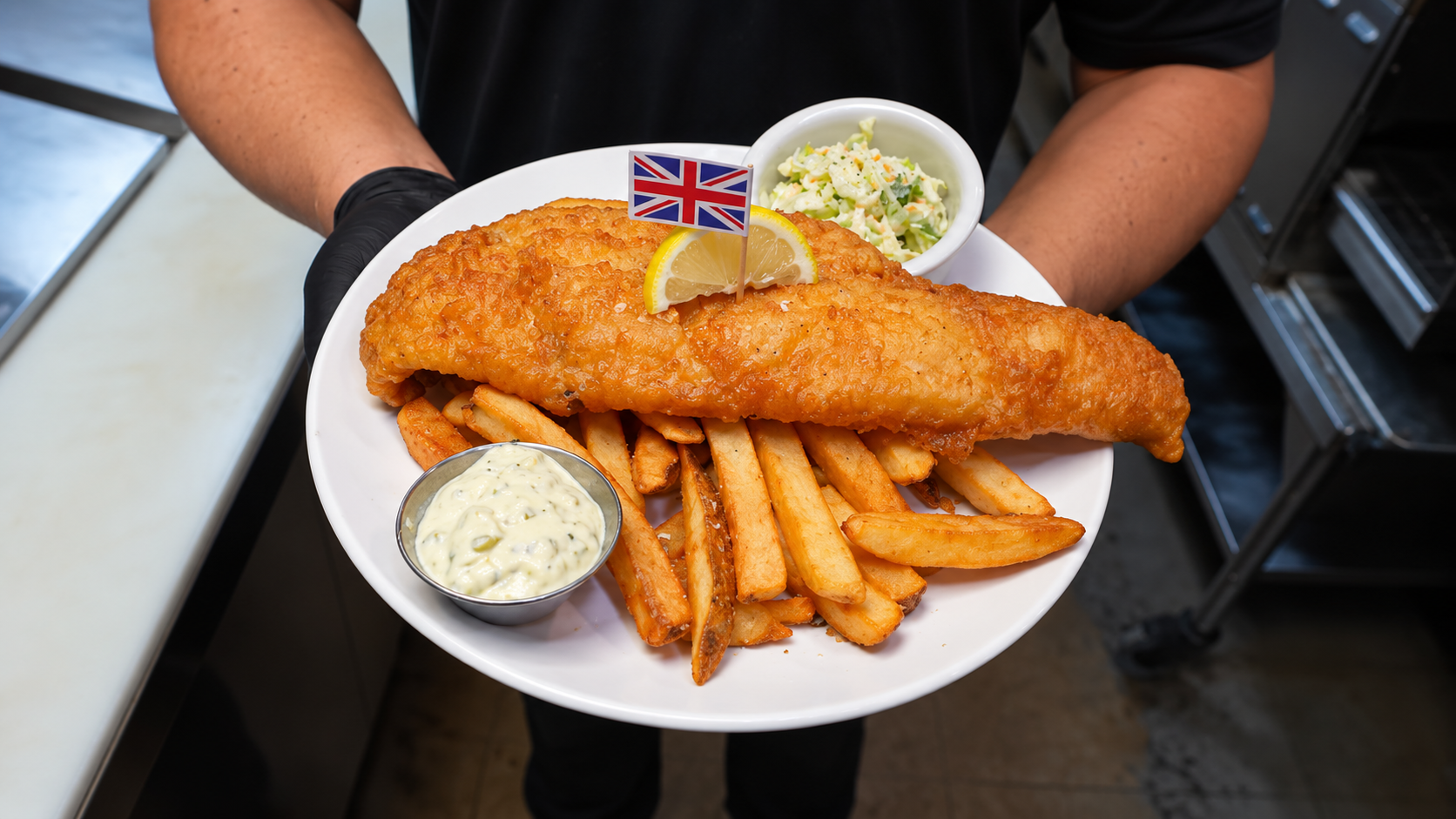 British chef uses a secret beer to make crispy fish and chips