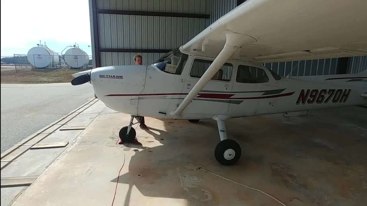 He climbs into a single-engine aircraft - the pilot explains how they'd ...