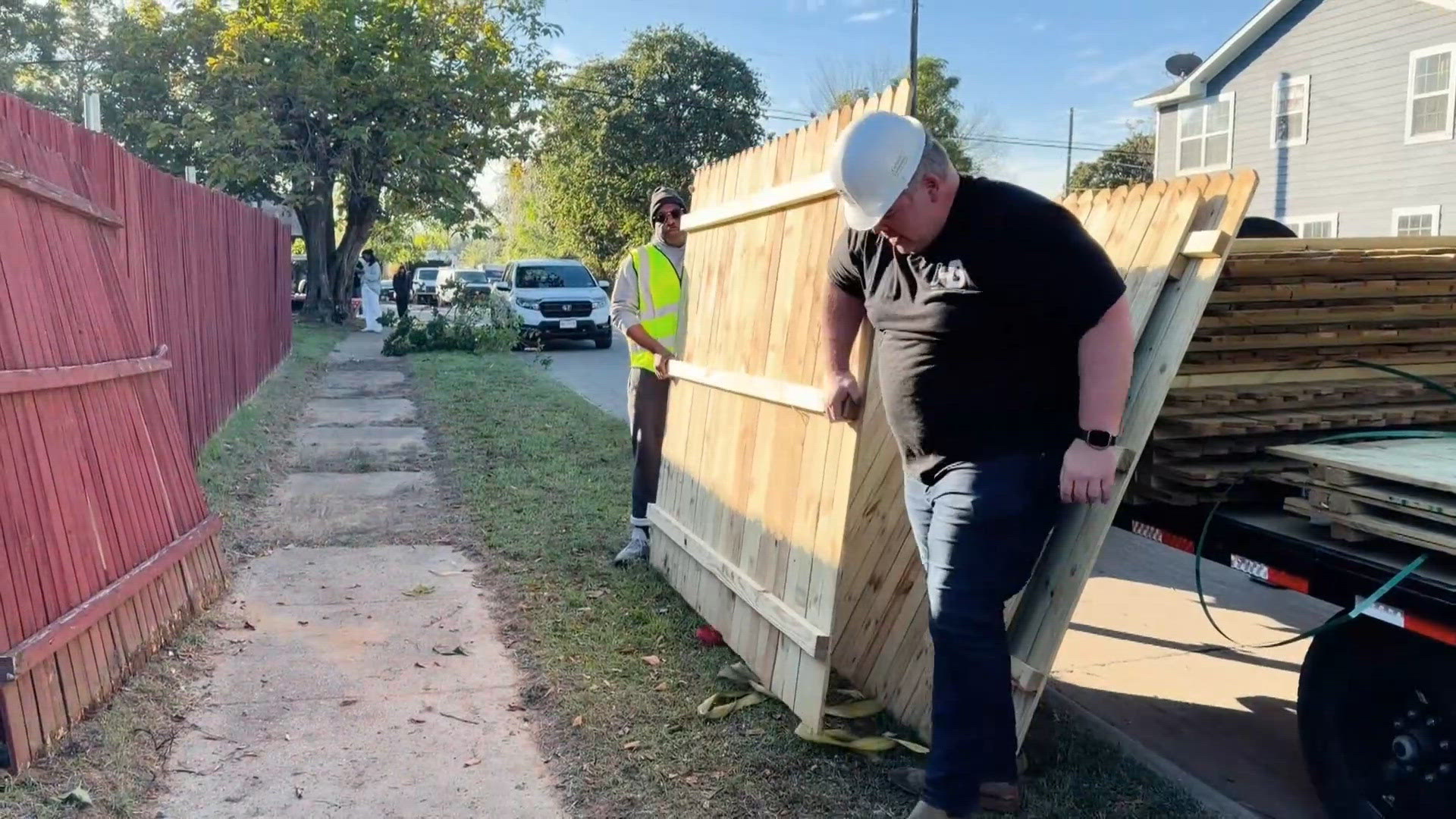 WFAA rocks the block with Habitat for Humanity in Joppa, working to ...